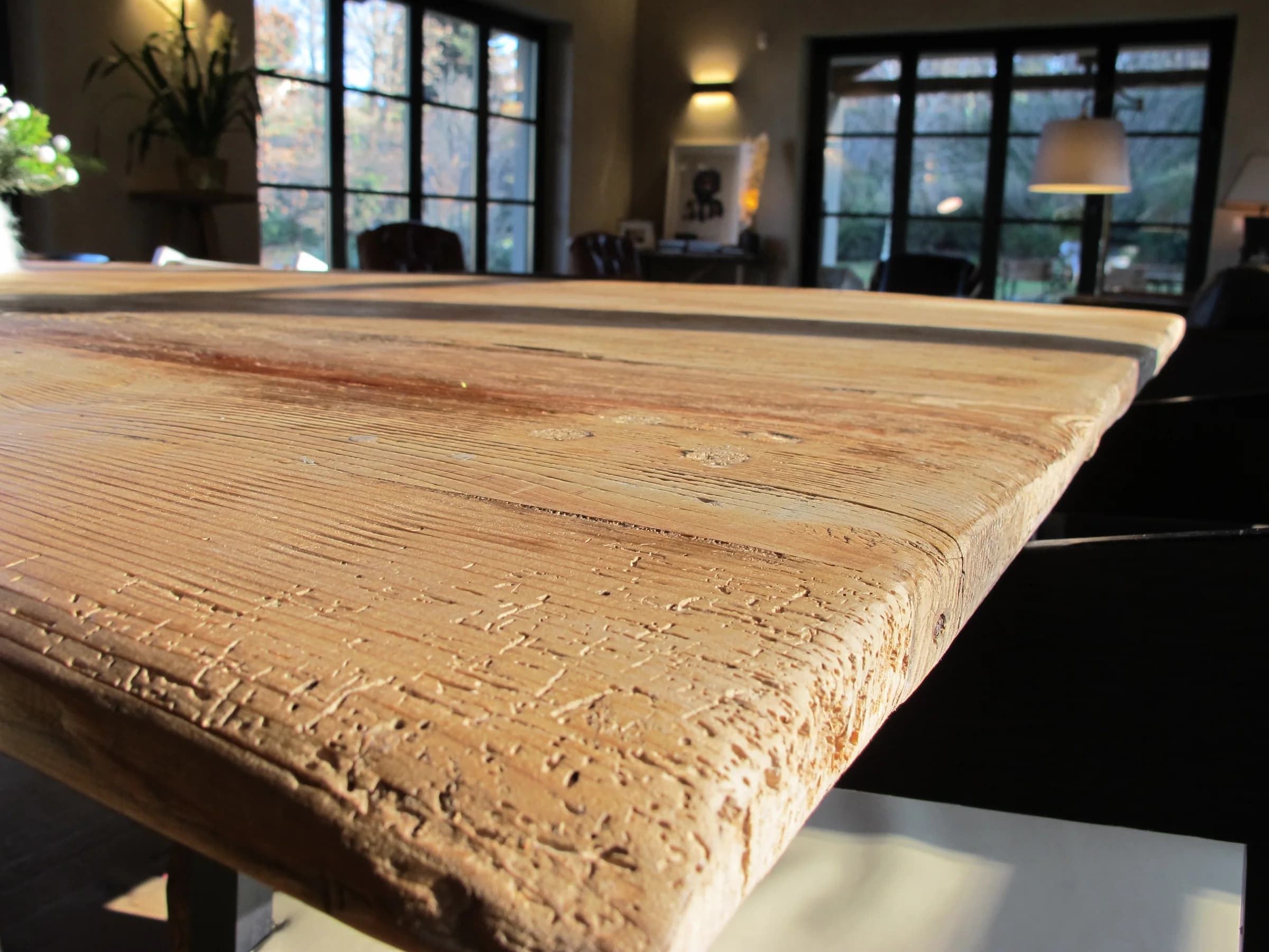 Piano del tavolo in legno — Dettagli