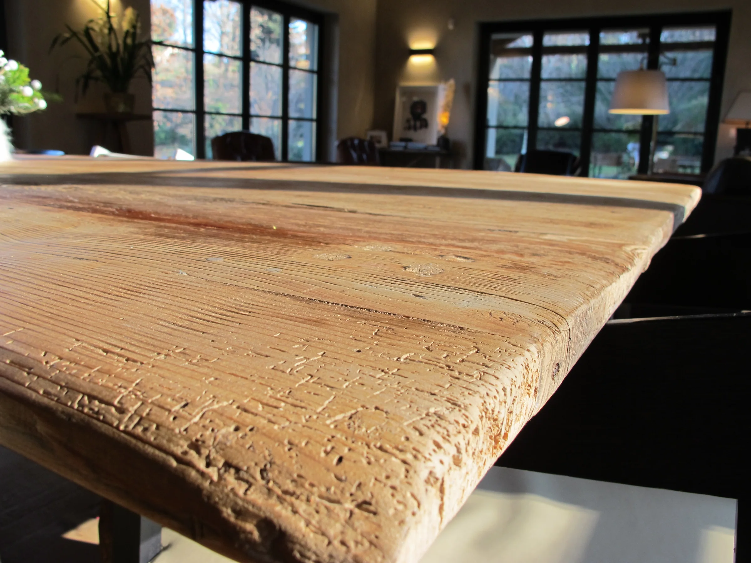 Dettaglio di un piano in legno